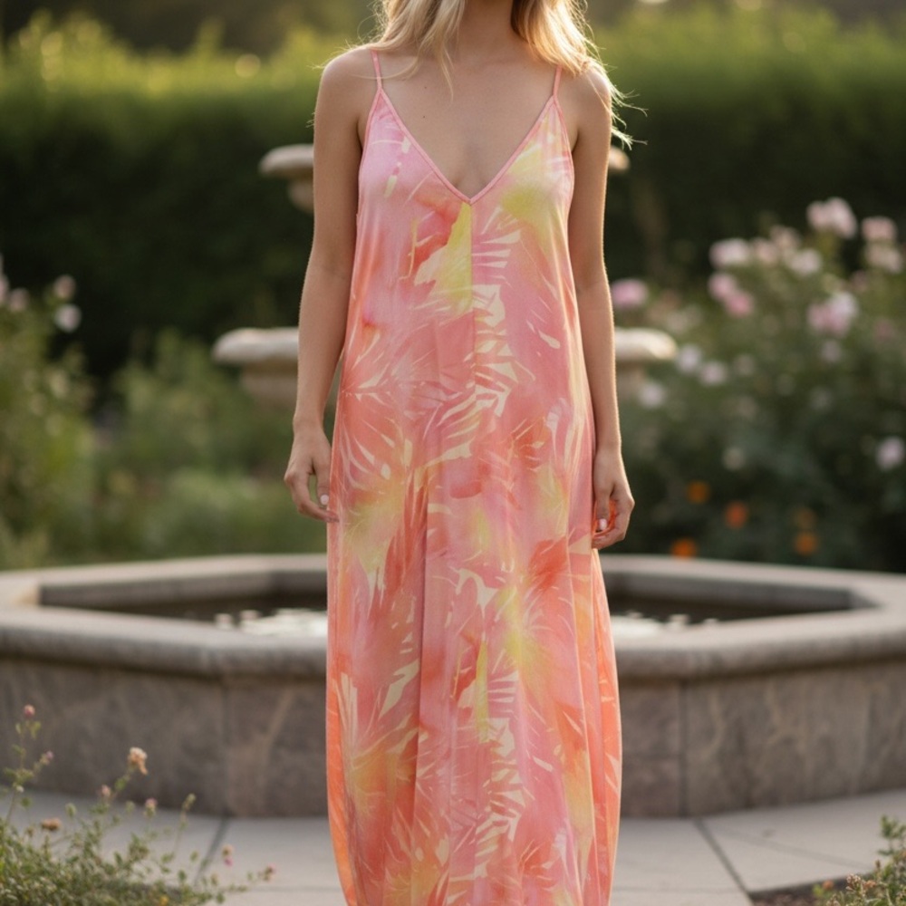 Tropical Sunset Maxi Dress